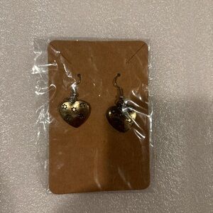 Gold Heart Earrings